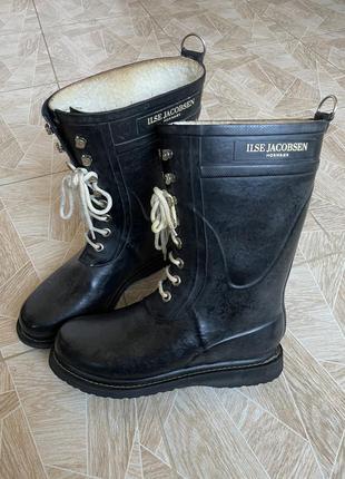 Сапоги avant garde vintage ilse jacobsen hornbæk long rubber boot