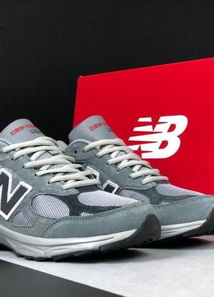 Світло сірі замшеві чоловічі кросівки new balance/стильні кроси для хлопців замша