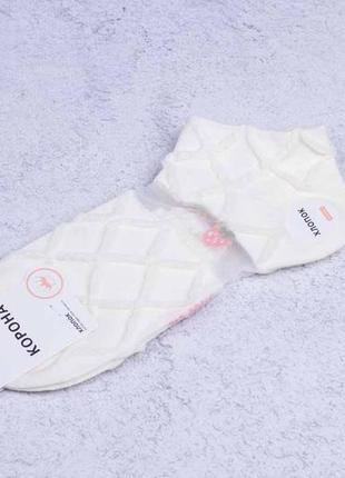 Белые женские носки, летние носки с прозрачной вставкой