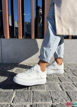 🔥кросівки casual біла шкіра.