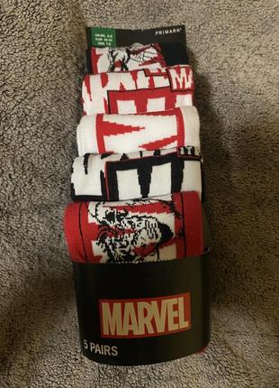 Крутий набір з 5 пар шкарпеток марвел, 5pk marvel socks6 фото