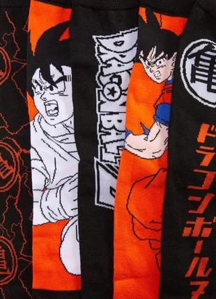 Крутий набір з 5 пар шкарпеток драгонболл зет, 5pk dragon ball z socks