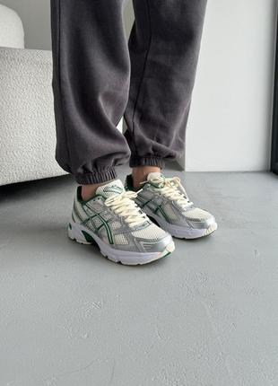 👟 кросівки      asics gel-1130 silver/green   / наложка bs👟6 фото