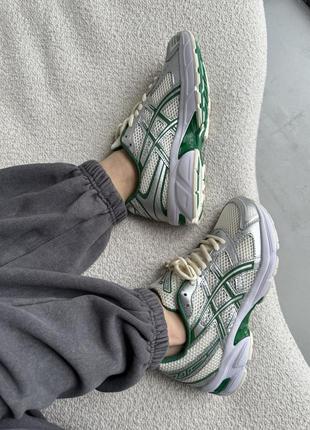 👟 кросівки      asics gel-1130 silver/green   / наложка bs👟9 фото