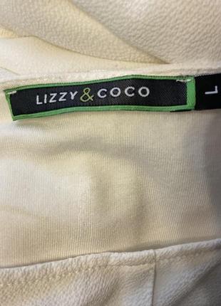Свобідна блузка на підкладці молочного кольору / l/ brend lizzy& coco6 фото