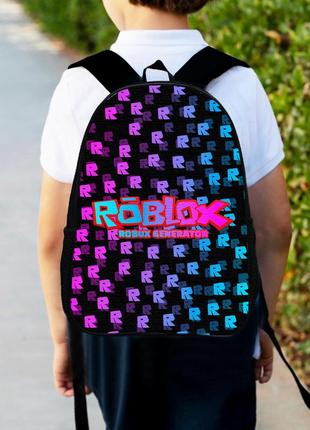 Рюкзак детский роблокс "roblox" 34х27см,городской ранец для мальчика с принтом