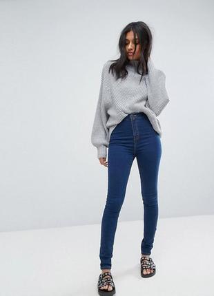 Брендовые джинсы скинни с высокой талией denim co, 36 размер.1 фото