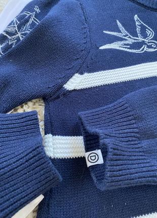 Стильный хлопковый свитер в полоску,desigual,p.38-406 фото