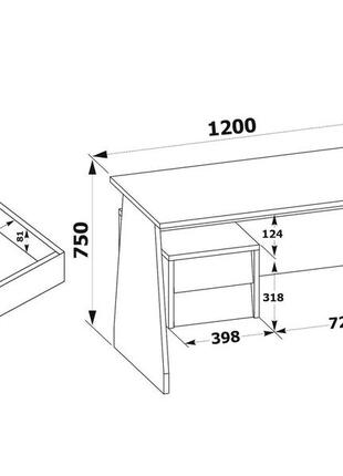 Письмовий стіл xdesk-1153 фото