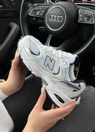 🔥жіночі кросівки new balance 530 white silver navy premium