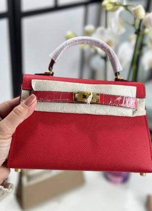 Сумка hermes kelly 19 cm кожа упаковка-пыльник, пакет, платок2 фото