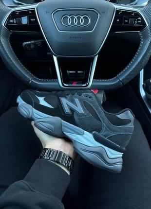 Мужские кроссовки new balance 9060 black gray, спортивные демисезонные кроссовки и кеды нью беланс 9060 workwe4 фото