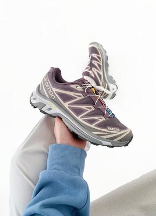 Salomon xt-6 violet/brown