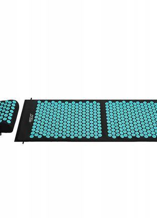 Коврик акупунктурный с подушкой 4fizjo ergo mat xl аппликатор кузнецова 4fj0384 black/blue8 фото