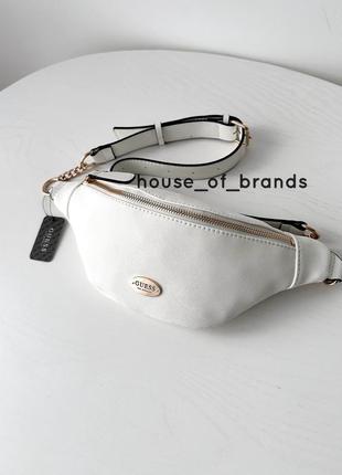 Женская брендовая сумочка бананка guess perdita belt bag гезз поясная на подарок жене подарок девушке1 фото