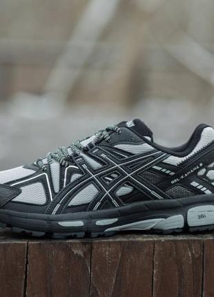 Демисезонные кроссовки asics gel-kahana цвет черный, серый