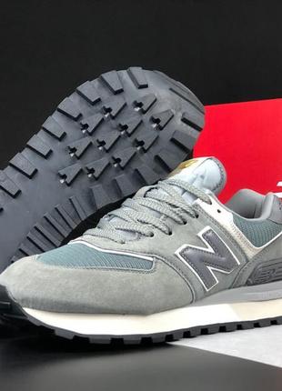 Чоловічі кросівки new balance 574 grey нью беланс сірого кольору