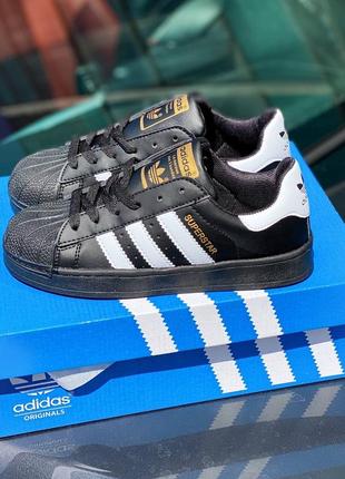 Женские кеды adidas superstar black8 фото