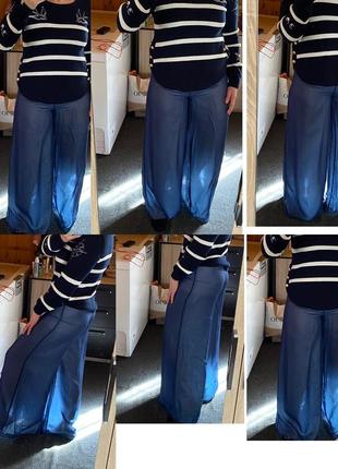 Шикарные шифоновые широкие штаны палаццо ,р.4-82 фото