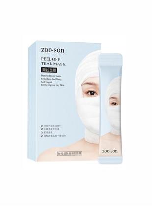 Маска-плівка для обличчя zoo son peel off tear mask 4 ml1 фото