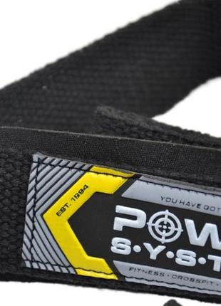 Лямки для тяги power system ps-3400 power straps black/yellow7 фото