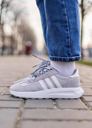 Жіночі кросівки adidas retropy white grey | smb