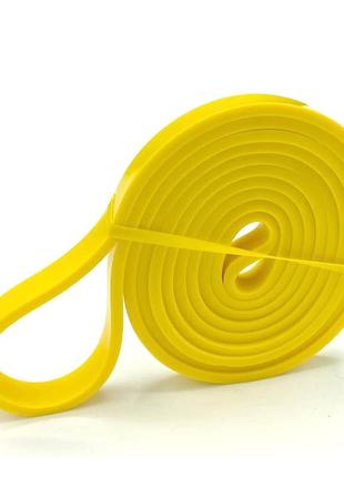 Еспандер-петля (гумка для фітнесу і кроссфіту) powerplay 4115 power band light жовта (1-7kg)3 фото
