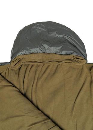 Спальный мешок зимний ширина 73 см. темная олива4 фото
