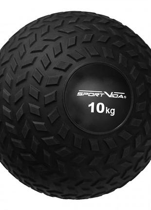 Слембол (медичний м'яч) для кросфіту sportvida slam ball 10 кг sv-hk0367 black .