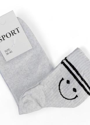 Жіночі шкарпетки "smile" сірі