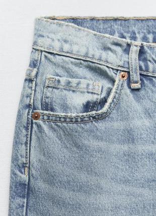 Zara прямі джинси із середньою посадкою, штани, брюки9 фото
