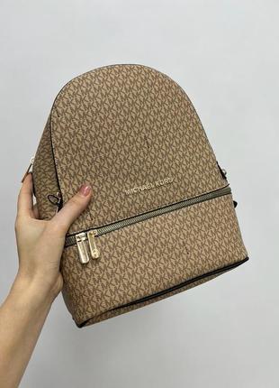 Рюкзак michael kors patterned beige2 фото