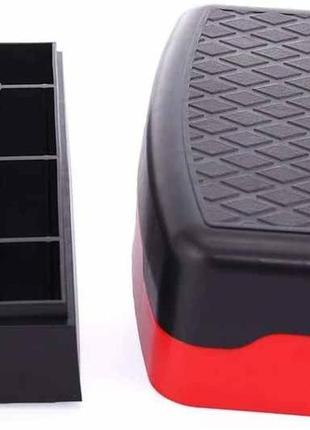 Степ-платформа powerplay 4328 (2 рівні 10-15 см) чорно-червона3 фото