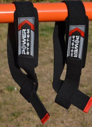 Лямки для тяги power system ps-3400 power straps black/red9 фото