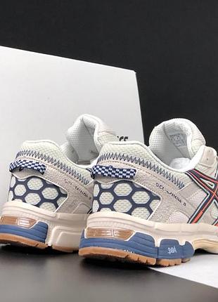 Жіночі кросівки asics gel-kahana 8 beige orange асікс бежевого з помаранчевим кольорів5 фото