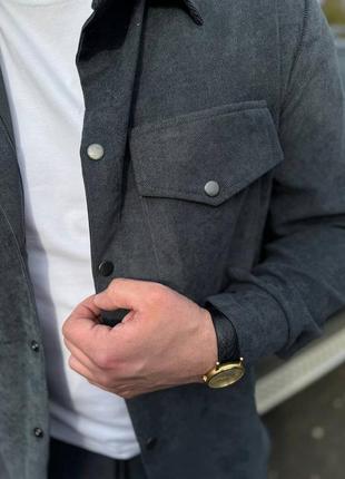 Костюм мужской микровельвет рубашка+брюки