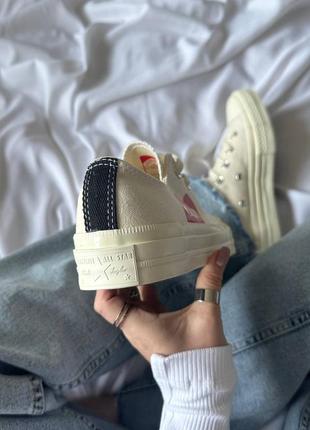 Жіночі кросівки converse x comme des garcons play7 фото