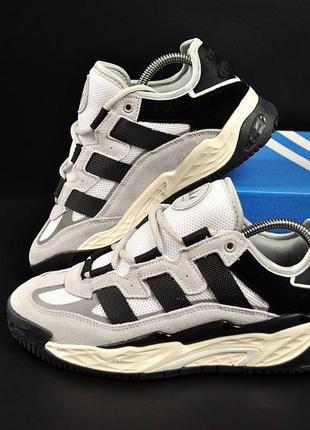 Adidas originals niteball gray &amp; white4 фото