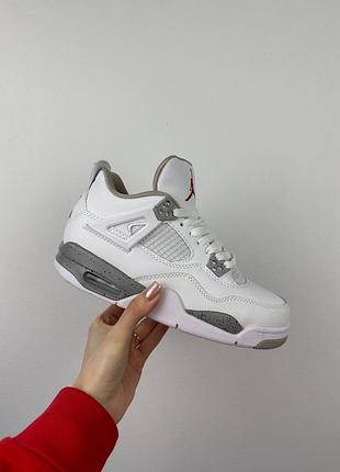 Nike air jordan 4 retro white oreo