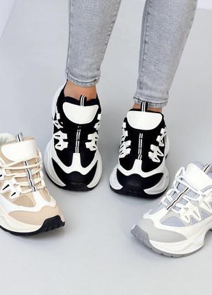 Кросівки трендові кроси чорні білі сірі бежеві легкі зручні на кожен день5 фото