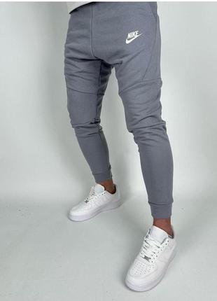 Мужские спортивные штаны nike внизу на манжете из ткани двунитка пинье размеры m-xxl1 фото