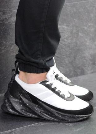 Кроссовки adidas sharks бело-черные2 фото