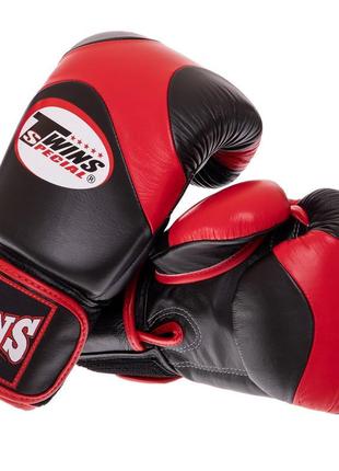 Перчатки боксерские кожаные twins velcro bgvl13 10-14унций цвета в ассортименте