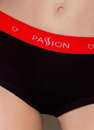 Трусики-шортики passion ps003 panties xl черный ( so4210 ) feromon1 фото