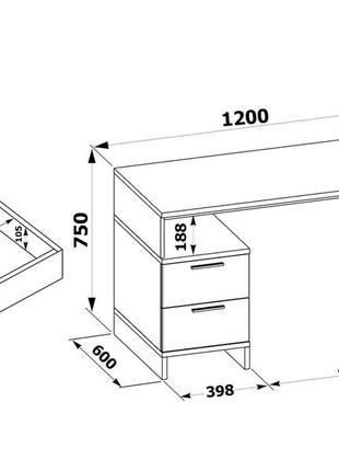 Комп'ютерний письмовий стіл xdesk-1144 фото