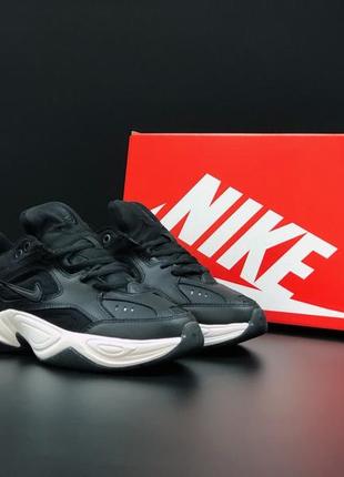 Жіночі кросівки nike m2k tekno black grey найк чорного з сірим кольорів4 фото