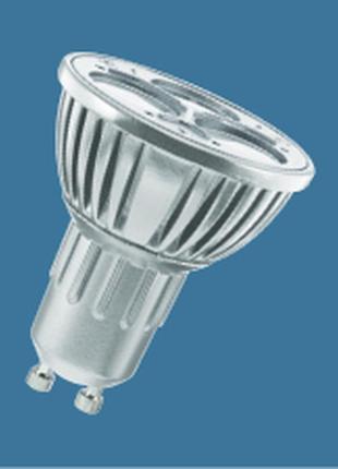 Светодиодная лампа сетевого напряжения osram led par16 50 240v 5w 830 gu10 теплый свет