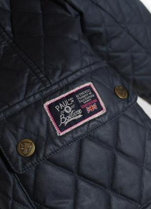 Paul’s boutique жіноча стьобана куртка розмір м синього кольору2 фото