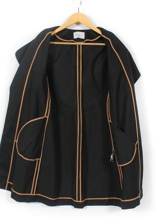 Sandro paris оригінальний жіночий тренч куртка чорна пальто розмір 364 фото