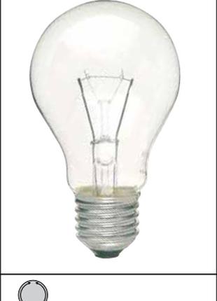 Лампа розжарювання стандартна philips 40w a55 230v cl е27 прозора